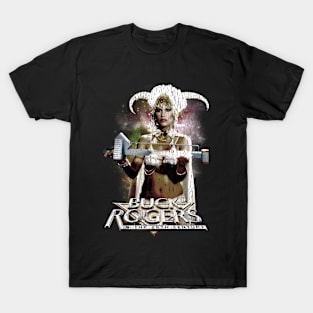 Vintage Worn Crack - buck rogers princess ardala weapon T-Shirt